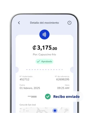 Celular mostrando la app Poket con pantalla de Voucher digital
