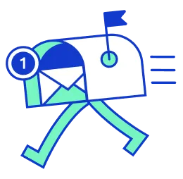 Ícono de un correo con mensaje nuevo